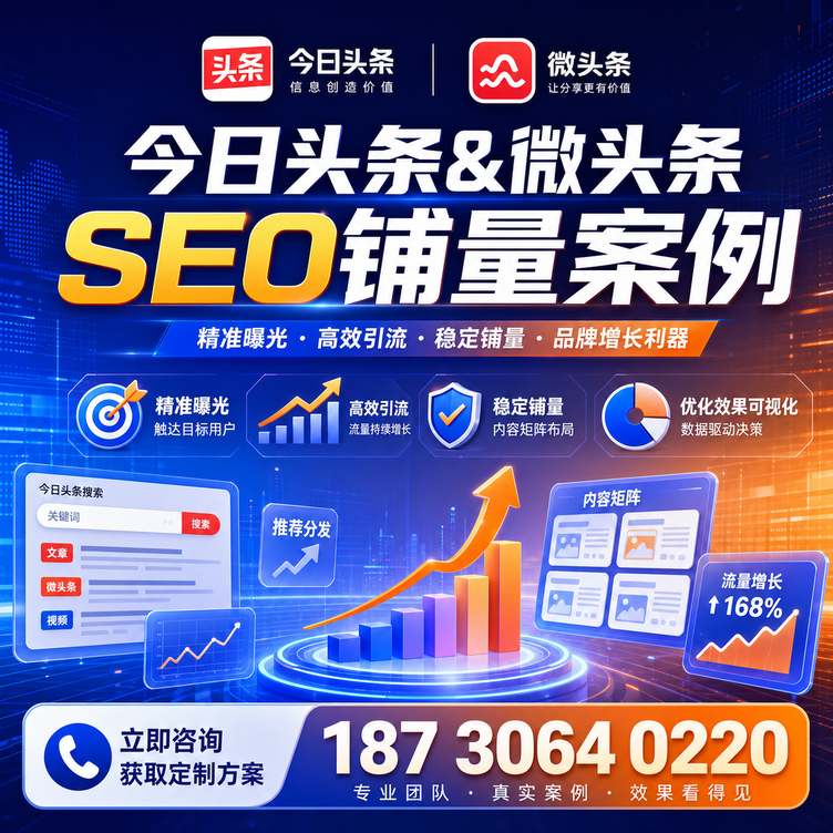 上海头条号SEO矩阵批量内容铺量成功案例